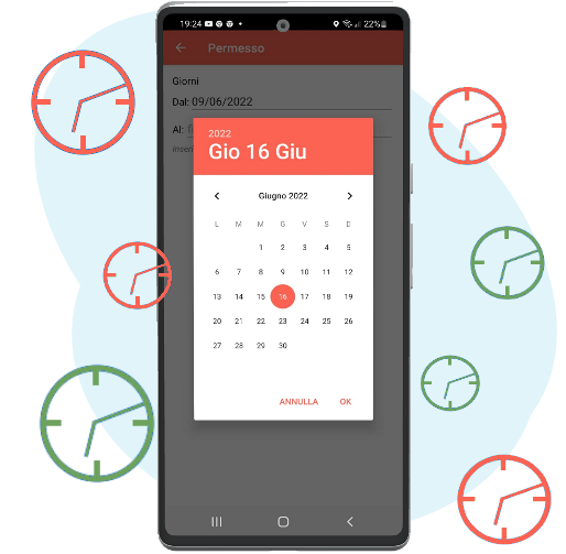 App gestione permessi e ferie