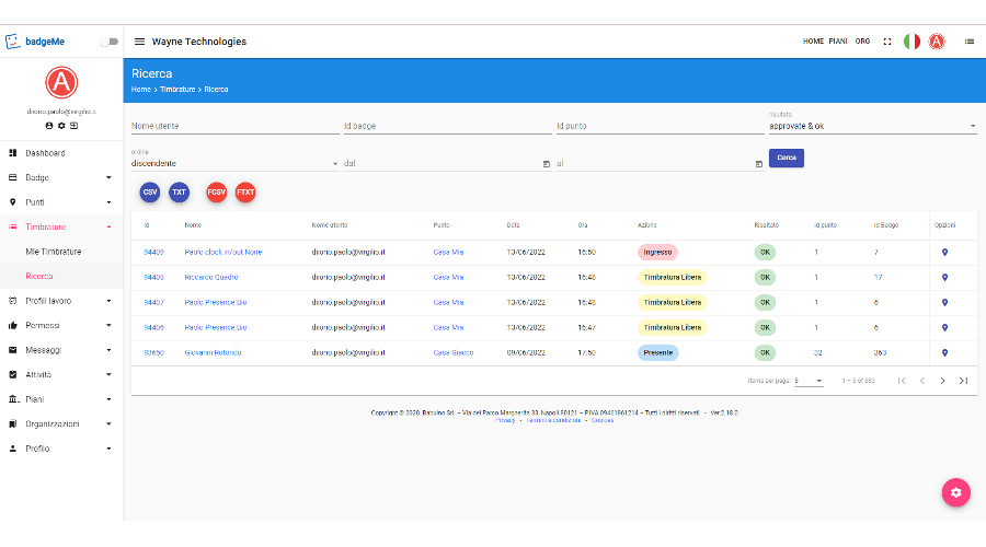 Time attendance software