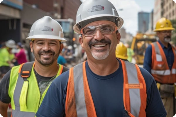 Operai in Cantiere Che lavorano in team